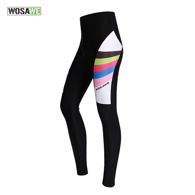 

Wosawe Mtb Cycling Pants Women Fahrradhose Herren Pantalon VSilicon Gel Padded Reflective Running Fitness Gym Bicycle Trouser, Multi-color