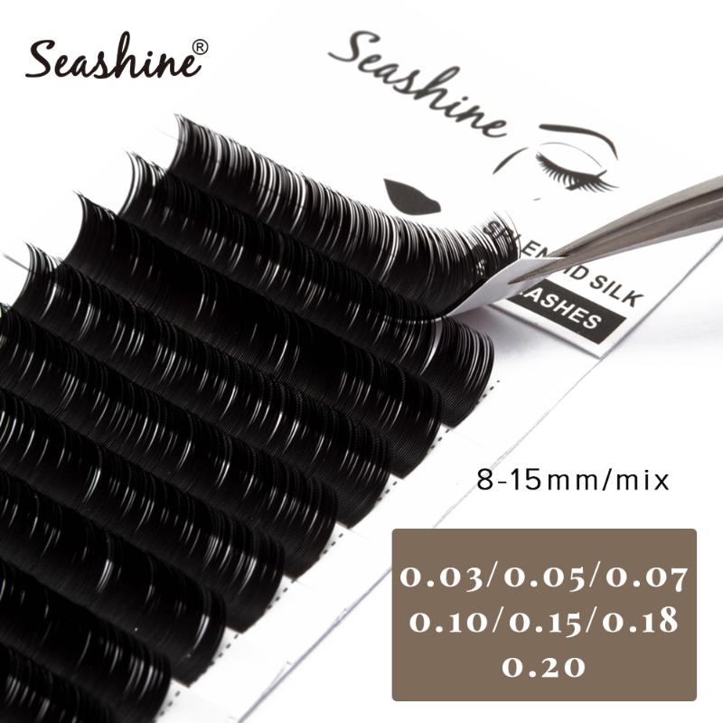 

Seashine Individual 7-18mm Eyelash Extension JCDL Curl High Quality False Mink Lash False Volume Eyelash Extension