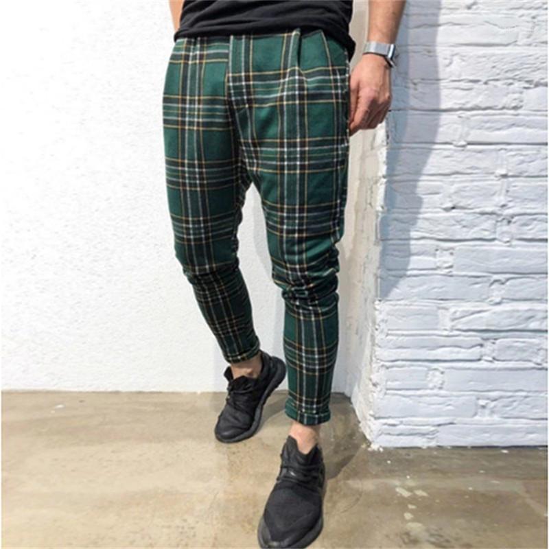 Mens Green Plaid Pants Australia | New 