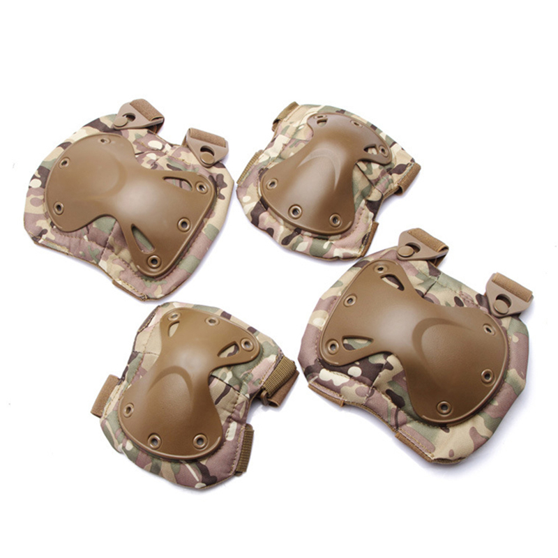 

Kneepad Elbow Guard 4pcs Motorcycle CS Tactical Hunting Armor Protection Combination Motor Off Road Racing Knee Pad Motocicleta