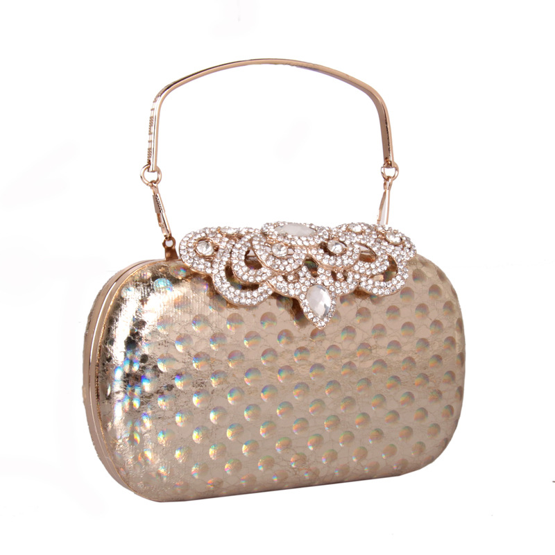 

2020 New Gold Waterproof Crystal Evening Clutch Bags Glitter Women Rhinestone Diamond Party Handbags Mini Prom Purse Phone Bag, Black