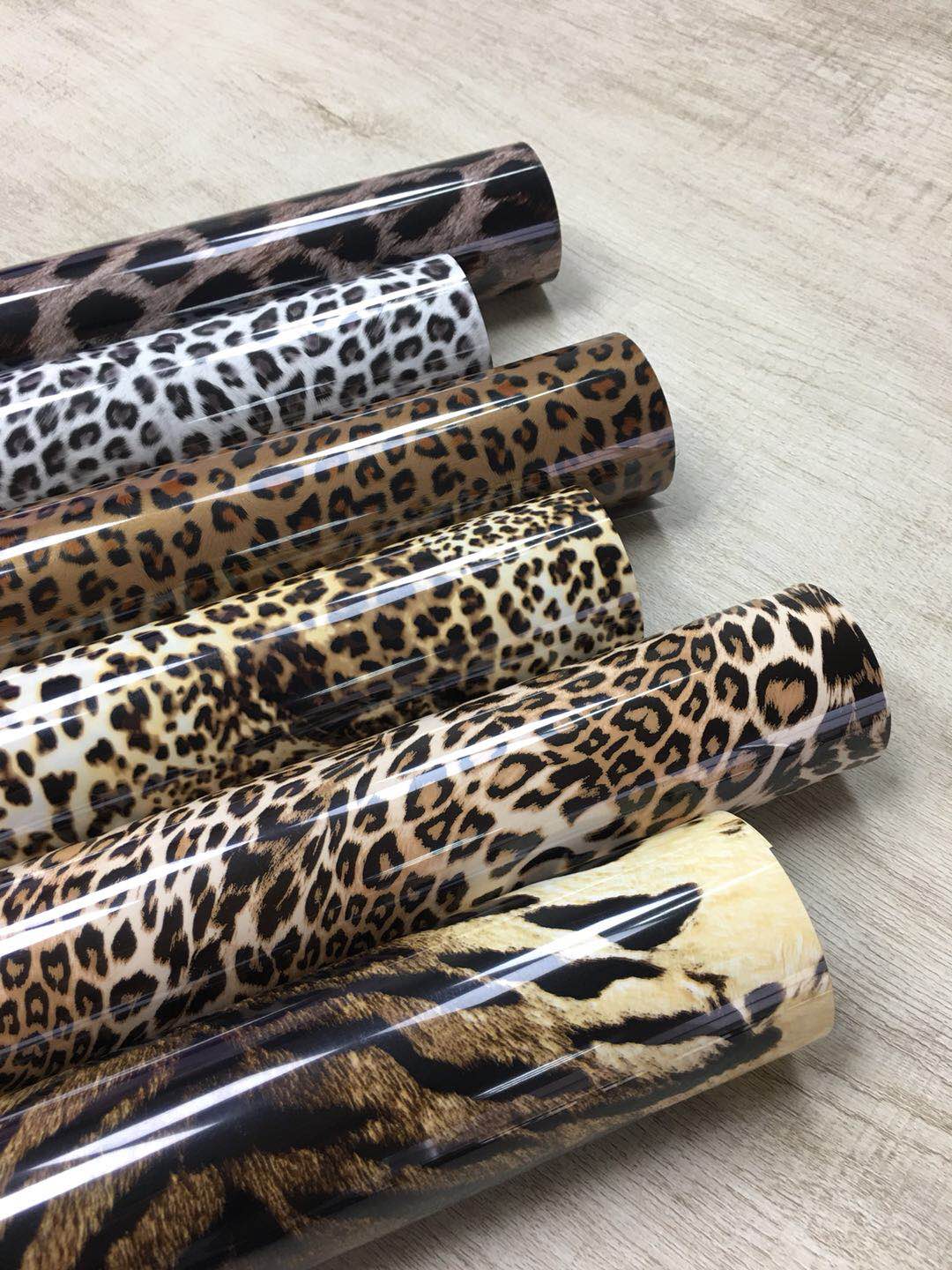 

Free shipping 6 sheets 25cmx21cm Beautiful Color TPU Leopard Heat Transfer Vinyl Heat Press Machine HTV Printing DIY cloth