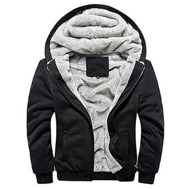 

Men Fashion Winter Thick Cotton Coat Casual Hoodies Jacket Outwear, Red