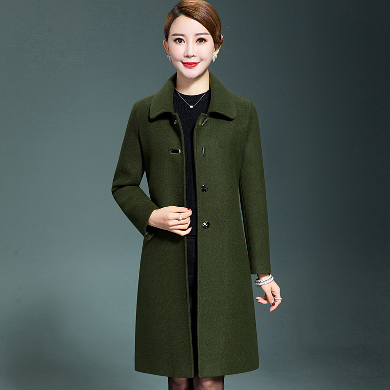 

Winter Woman Coats 2020 Plus Size Woolen Coat Female Winter Jackets Woman Long Overcoat Clothes Casaco Feminino KJ204, Beige
