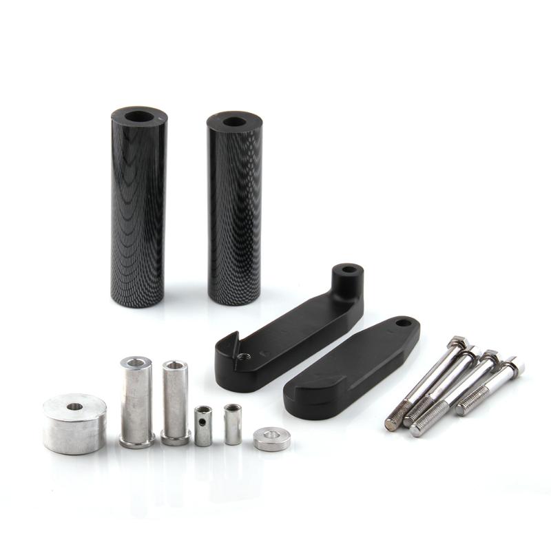 

For 2008-2012 2009 2010 2011 Ninja 250R 250 R Motorcycle bike No Cut Frame Slider Crash Protector Black / Carbon
