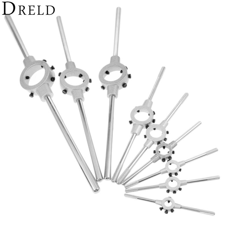 

DRELD Multi-Size Die Wrench Steel General Die Handle Wrench for M1-M2.6 M3-4 M4.5-6 M7-9 M10-11 M12-14 M16-20 M22-26 M27-36 Dies
