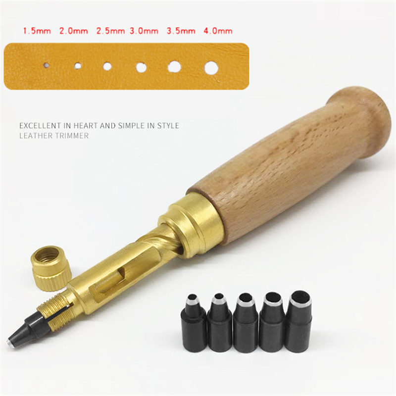 

Automatic Belts Punch Replaceable Mute Rotary Punching Punchers Leather Punch Craft Tool Leather Tool Hole Punch Screw Drill Tip