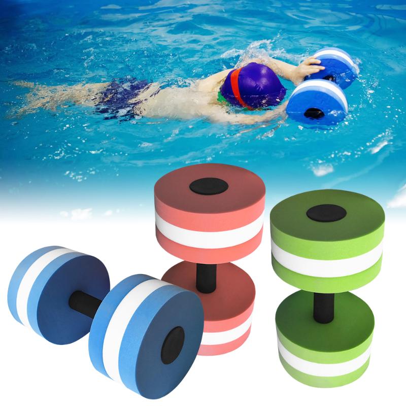 

1 Pair EVA Water Foam Floating Dumbbell Swimming Pool Water Yoga Home Gym Sports Fitness Workout Equipment Foam Dumbbell, Green