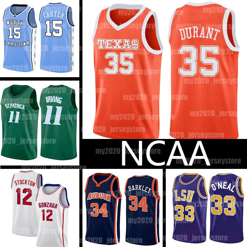 

NCAA 7 Kevin 35 Durant 13 Harden Jerseys Texas Longhorns College Kyrie Vince 15 carter John 11 Irving Stockton Basketball