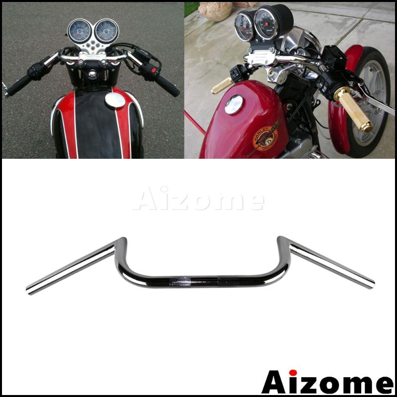 

Universal Motorcycle 1" Handlebar 25mm Handle Bars For Dyna Sposter Chrome Handlebar Cafe Racer Cruiser Bobber Chopper