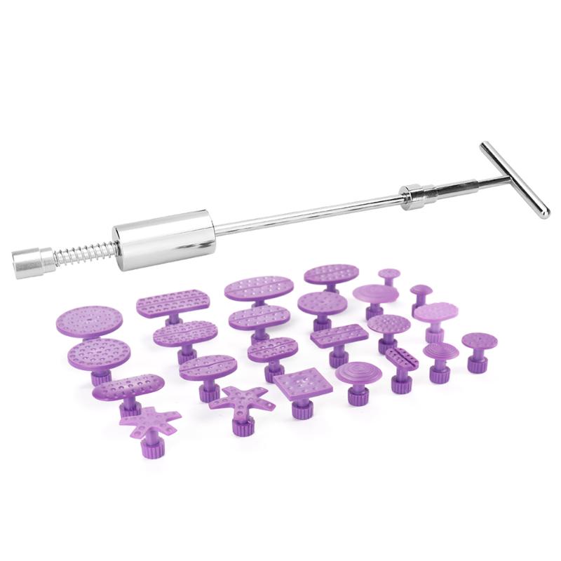 

24pcs Purple Mixed Pulling Drawing Gasket Tool of Car Paintless Dent Repairing Tools of Auto