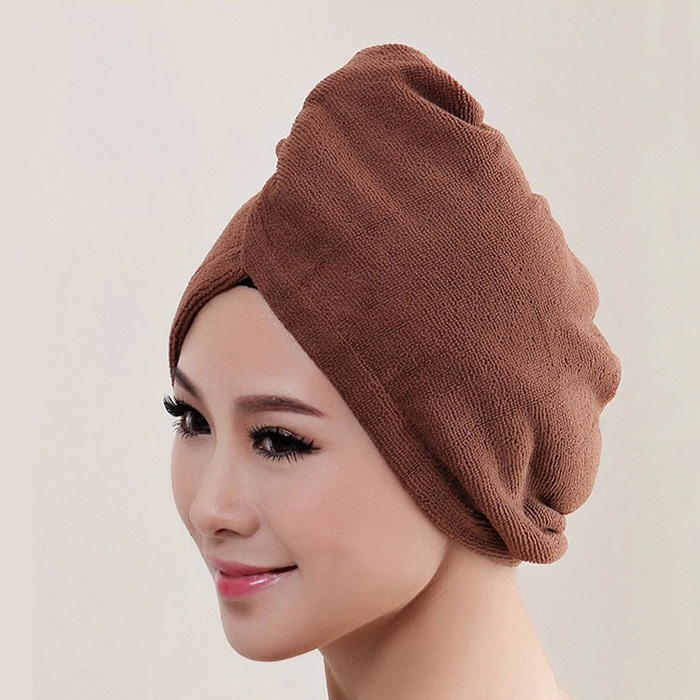 

Microfiber bath towel dry hair quick-drying ladies bath towel soft shower cap hat headscarf head cover bathing tools Y10.18, Xyq4110304f