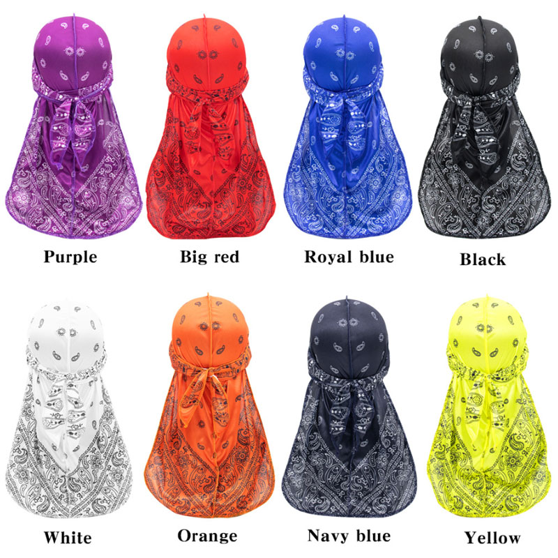 

New Arrival Camouflage Print Mens Pirate Hat Long Tail Cap Ourdoor Headwear Headband Fashion Hair Accessories
