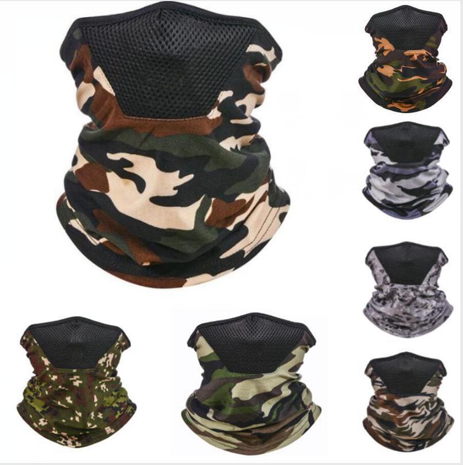 

Camouflage Magic Scarf 7 Colors Women Men UV Protection Mask Outdoor Sports Cycling Dustproof Breathable Bandana Pañuelo