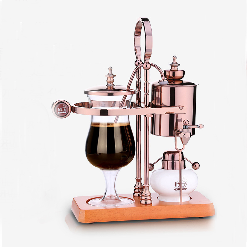 

New design water drop Royal balancing siphon coffee machine/belgium coffee maker syphon vacumm brewer