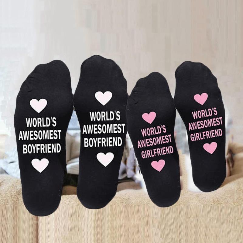

Unisex Letter Printing Cotton Skateboard Sock Comfortable Socks T528, Wh