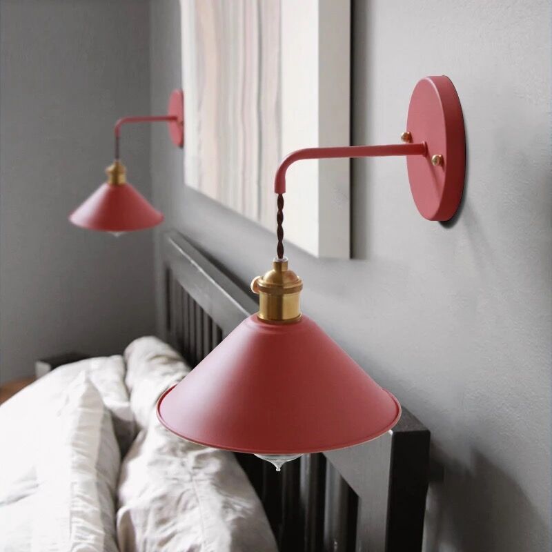 

Nordic Loft Macaroon Wall LAMP Parlor Wall Sconce Bedroom Bedside Lamps Indoor LAMPing Industrial Retro Kitchen Lamp Iron