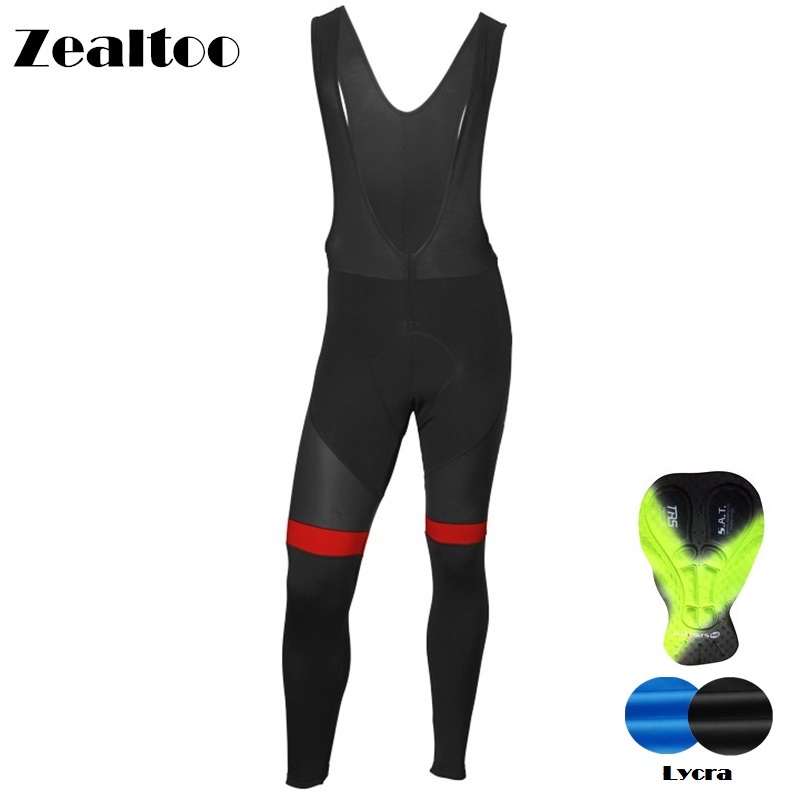 

Zealtoo Outdoor Men's Cycling Long Pants Spring Autumn Breathable Trousers Padded MTB Bike Tights Bicycle Rding Pants Clothing, Red