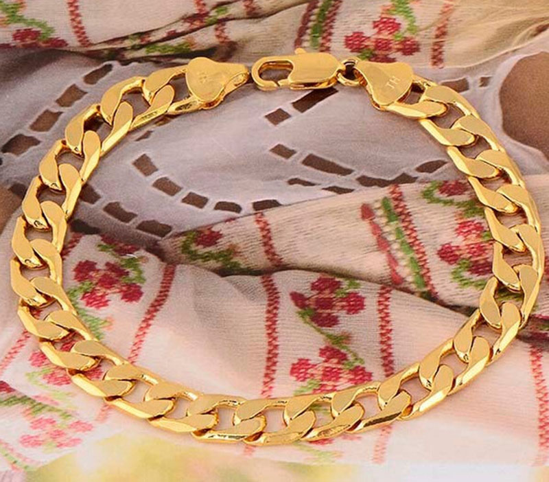 

Wholesale Punk 10mm Cuban Link Snake Chain Hand Bangle Gold/Silver Color Men Gift Rock Jewelry Bracelets Drop Shipping