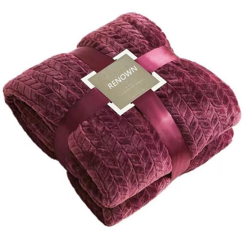 

Midday Rest Super Soft Blanket Flannel Office Children Blanket Towel Travel Fleece Mesh Portable Car Travel Cover
