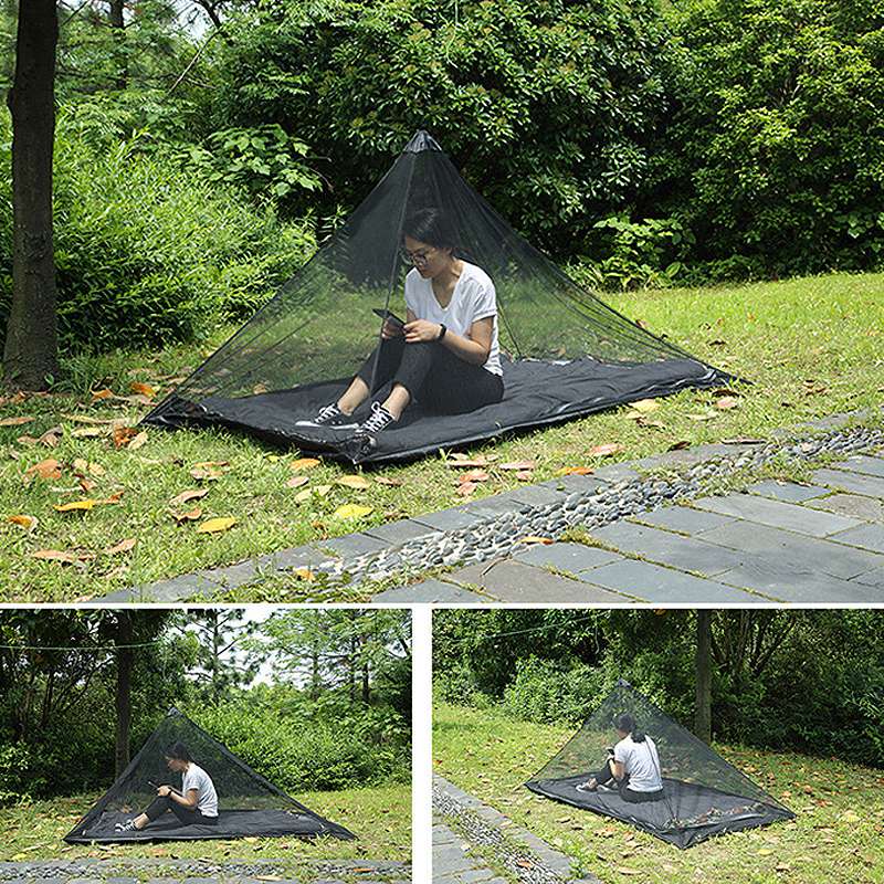 

Camping Mosquito Net Folded Storage Bag Outdoor Mesh Cloth Insect Tent Mosquito Net Insect Tent Travel Camping Storage Bags