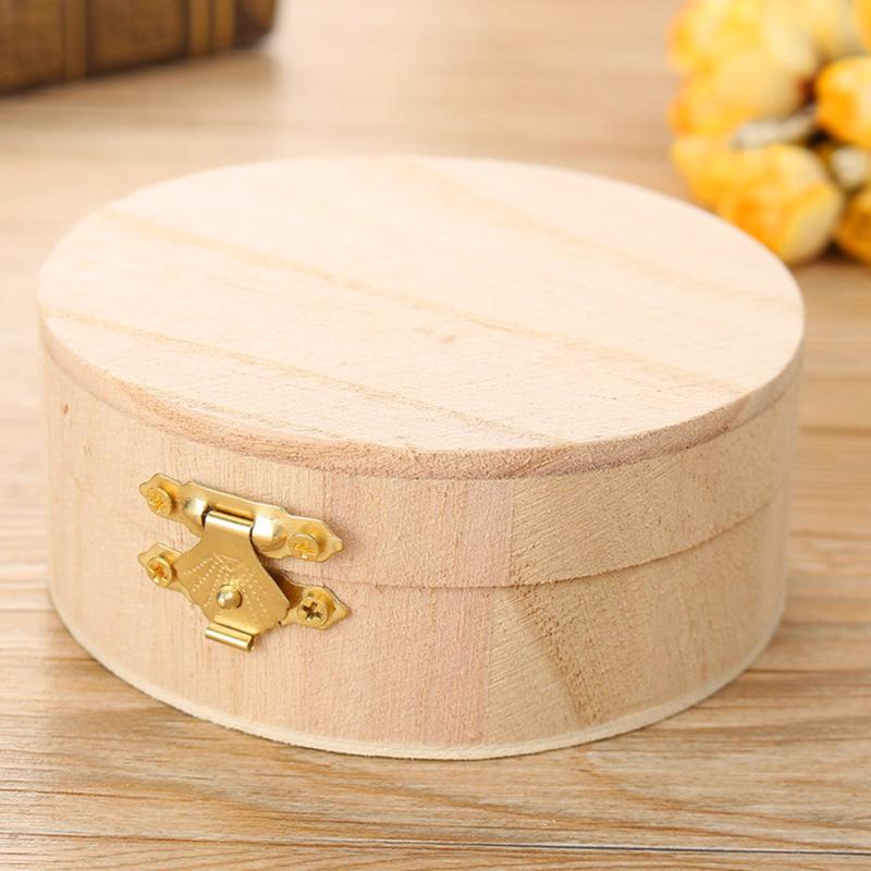 

Jewelry Box Round Wooden Box Boutique Gift Wooden As A Gift Jewelry, As pic