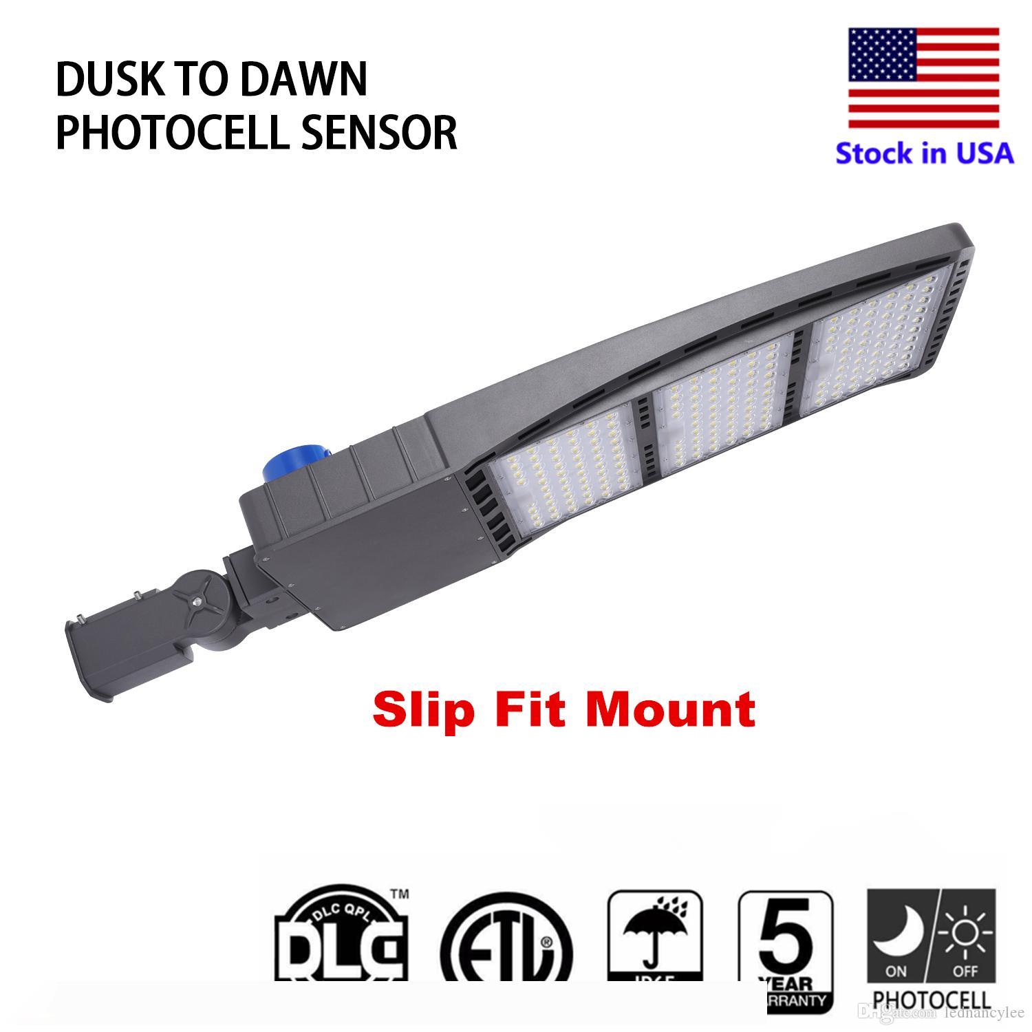 

DLC ETL 480W 300W 150W LED Shoebox Pole Light Parking Lot Lights, AC100-277V, IP65 Ourdoor Street Parking Lot Lights, Free Photocell