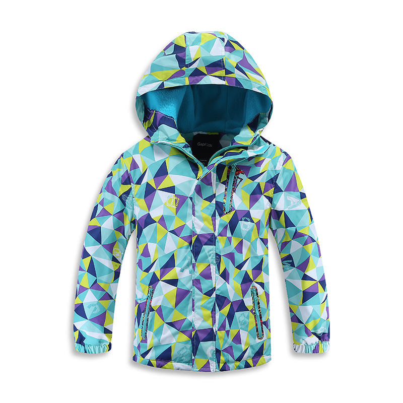 

Waterproof Index 5000mm Warm Child Coat Windproof Sporty Boys Girls Jackets Children Outerwear Clothing For 3-12 Years Old, Blue