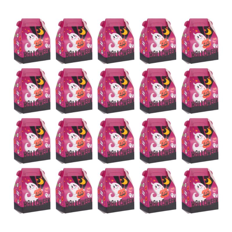 

20PCS Halloween Gift Box Party Mini Paper Case Ghost Festival Candy Box