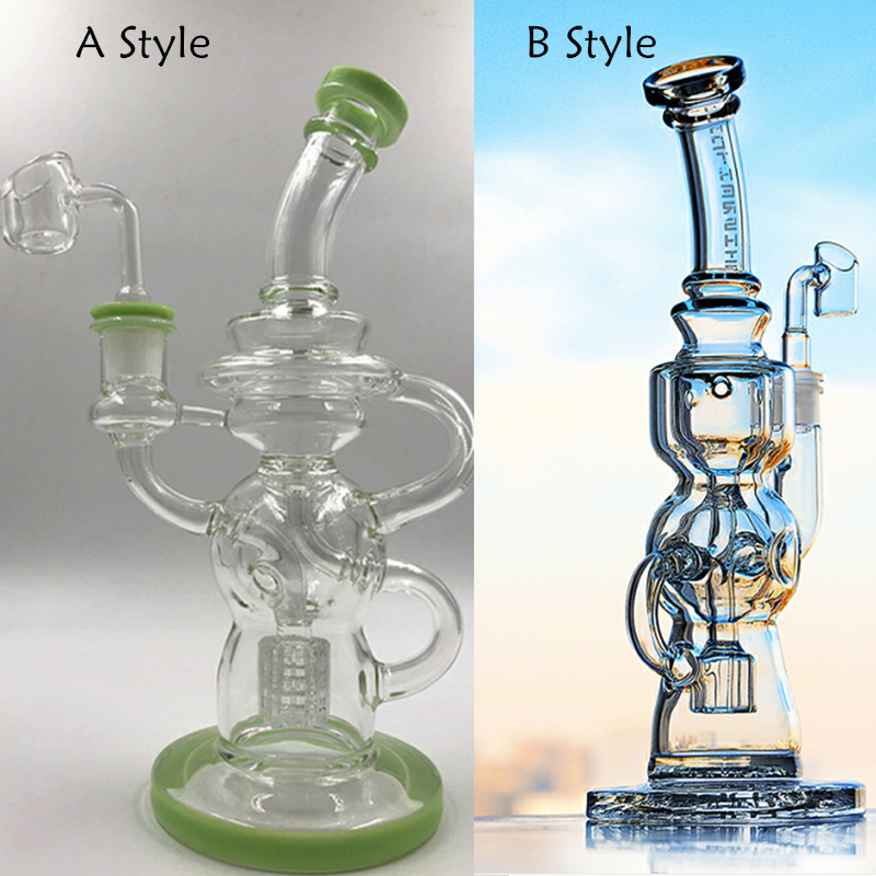 

Two Types Fab Egg Glass Bong Smoking Glass Pipes Recycler Oil Rigs Heady Glass Water Bongs Dab With 14mm Banger In Stock