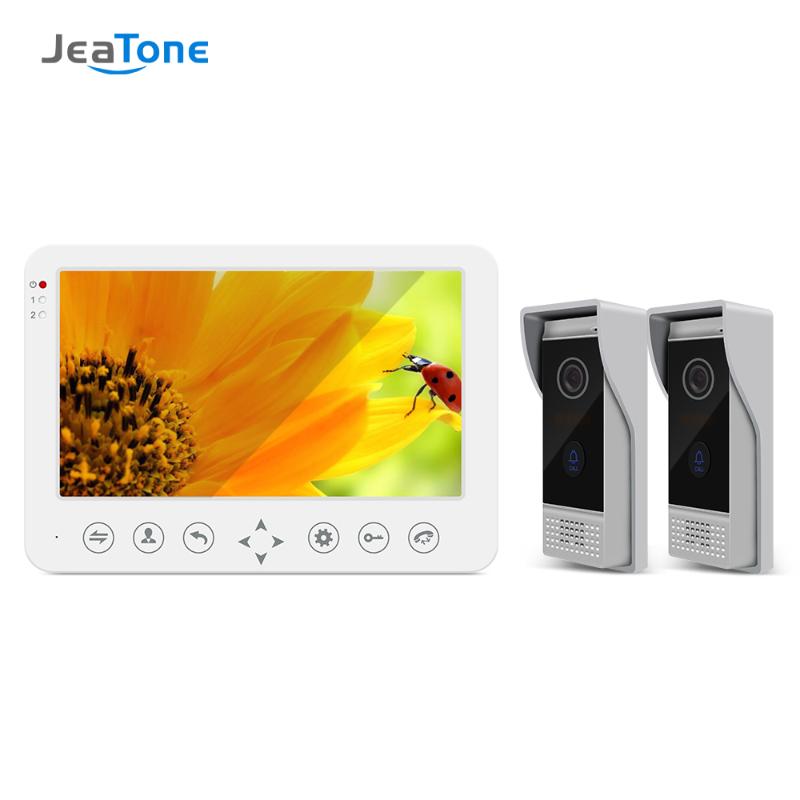 

Jeatone 10Inch Video Door Phone Intercom System with 2x960p Camera Support Motion Detection For Home Video Intercom Doorbell