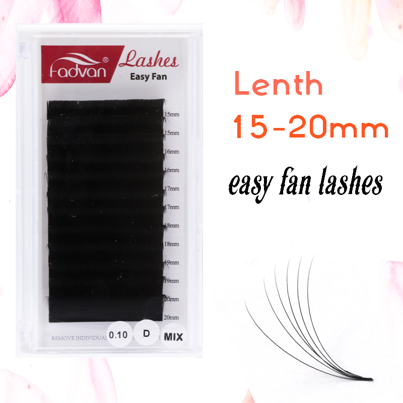 

15-20mm Easy Fan Lashes Extensions Easy Fanning Eyelash Extensions Flare Eyelash Extension Natural Long Bloom Austomatic