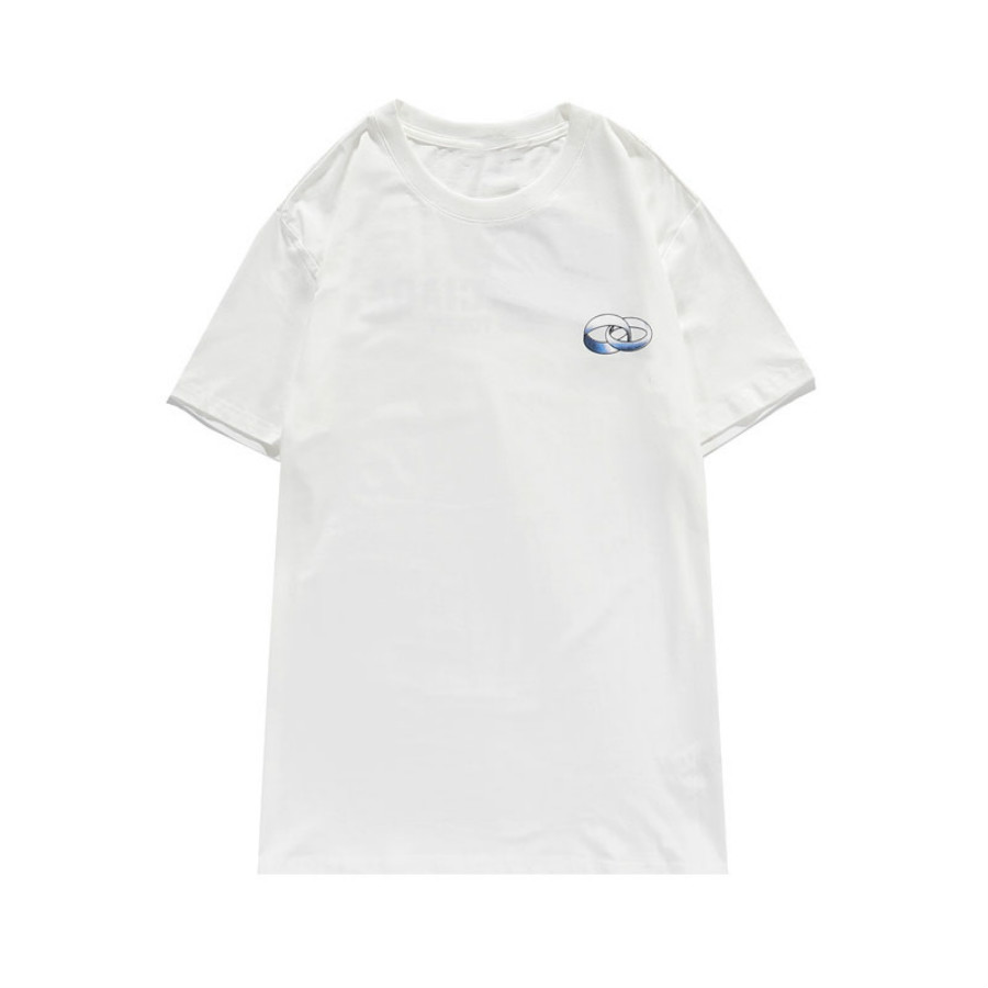 

20s Men' TShirt Letters Printed T Shirt Women Couple Summer Tee Casual Short Sleeve Solid Color Homme High Quality Size -2XL, White