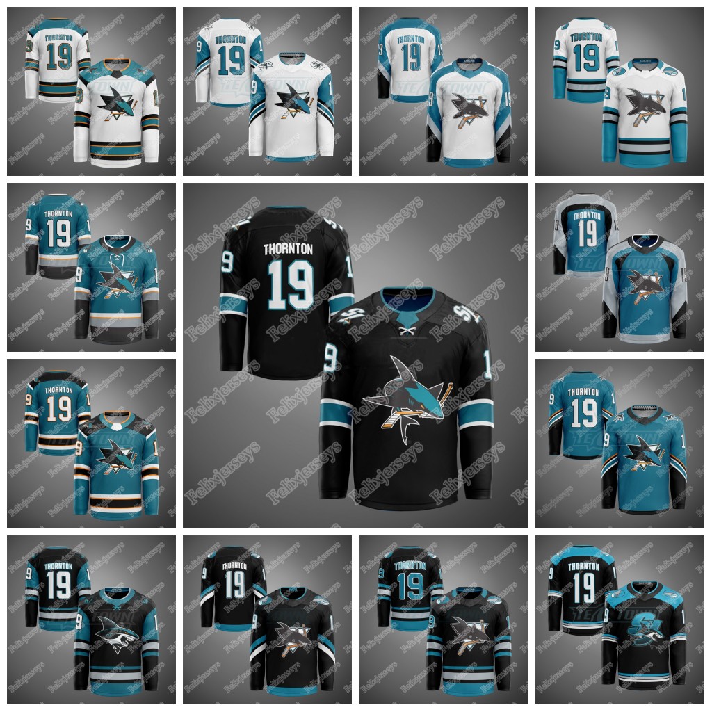 

Youth San Jose Sharks 30th Anniversary Warm-Up Jerseys 19 Joe Thornton Brent Burns Erik Karlsson Logan Couture Evander Kane Martin Jones, Home – aj -1