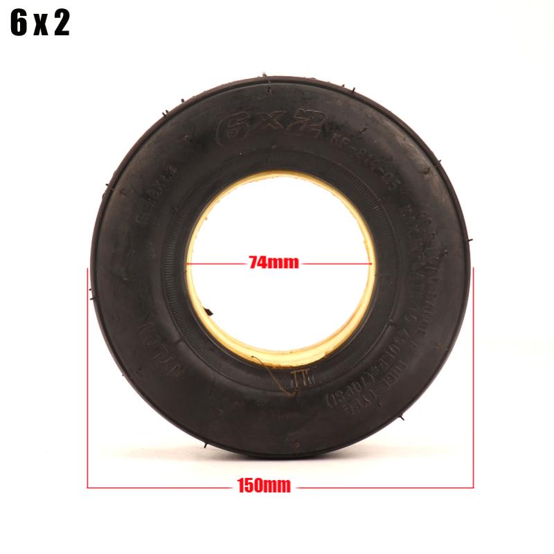 

6X2 Solid tire for Non-inflatable Electric motorcycle Scooter Wheel Chair Truck Use 6 inchTyre fastwheel F0 Scooter Trolley Car