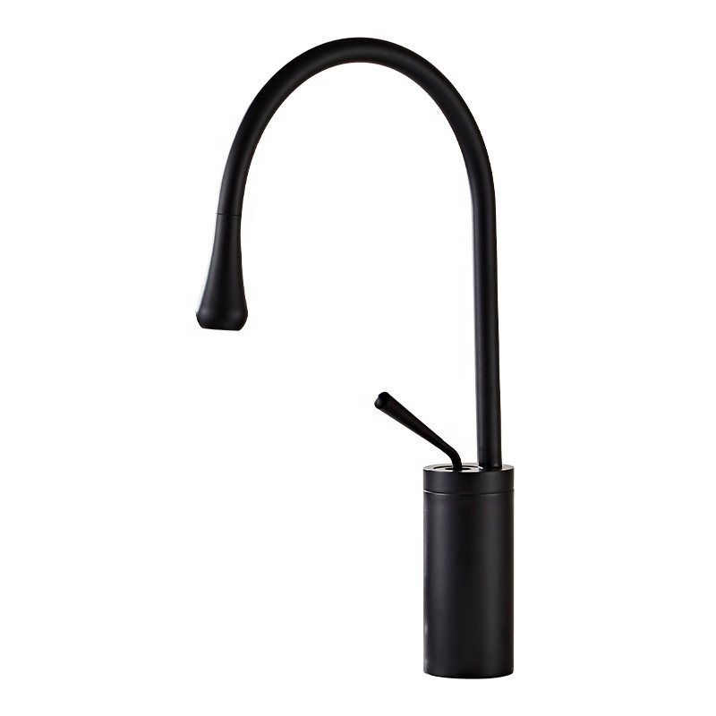 

Bathroom Basin Faucet Italy Design Lavabo Deck Mounted Basin Faucet Wash Fauce Matte Black 360 Rotation Taps