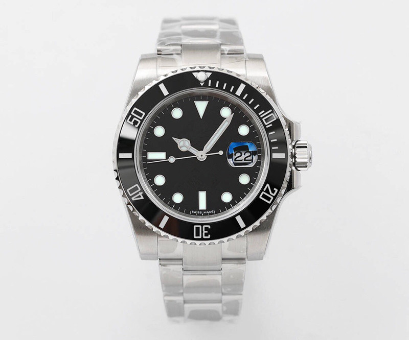 

Seven styles business Stainless steel black mens watch montre de luxe Fully automatic machine men watches calendar movement Watches montreV5, Slivery;brown