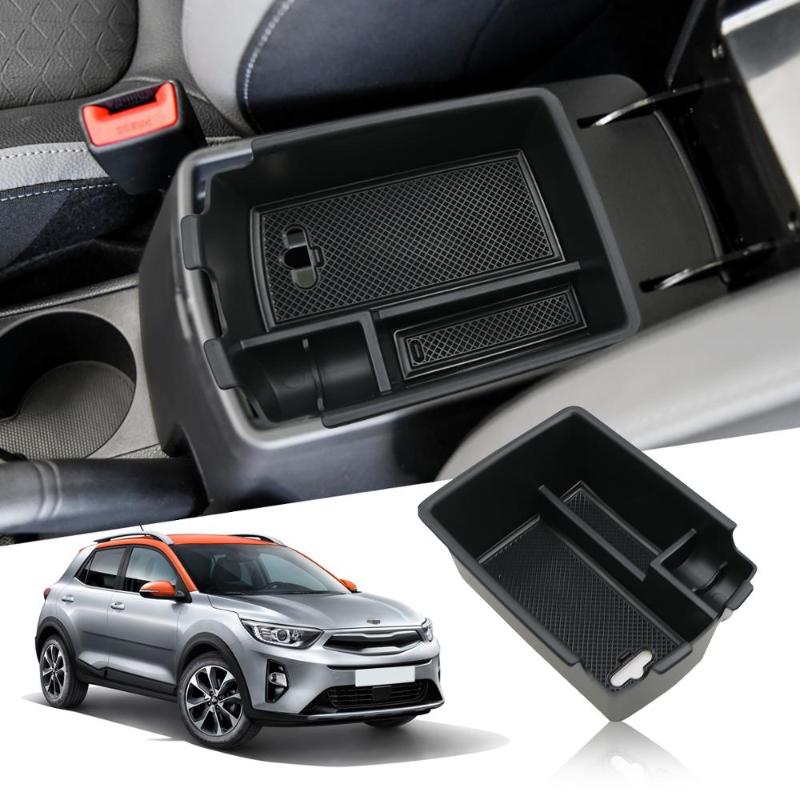 

LFOTPP Car Armrest Storage Box For Stonic 2020 2020 Central Control Storage Box Auto Interior Accessories Black European