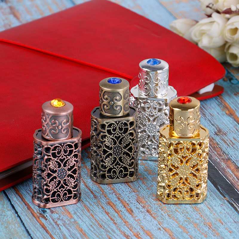 

100Pcs Factory Price 3ml Essential oil Bottle Perfume Essence Fragrances Refillable Empty Glass Screw Cap Decoration Makeup Tool