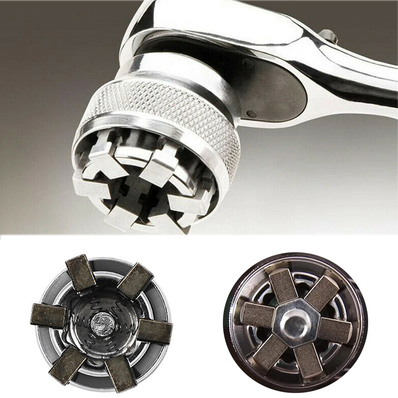 

ZJCOSTOL Adaptive Wrench Ratchet Universal Wrench 10MM-19MM Chrome Molybdenum Steel Universal Sleeve 3/8 Socket