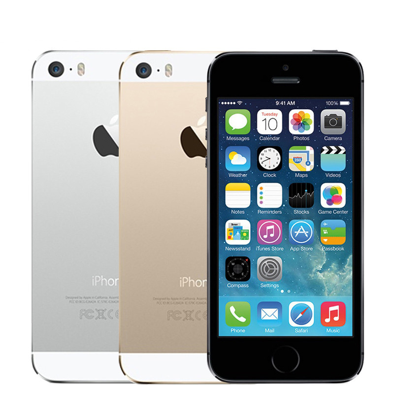 

Apple iPhone 5S Dual Core 16GB/32GB/64GB ROM 1GB RAM 8MP Camera IOS Touch ID Factory Unlocked Original Cellphone, Gold