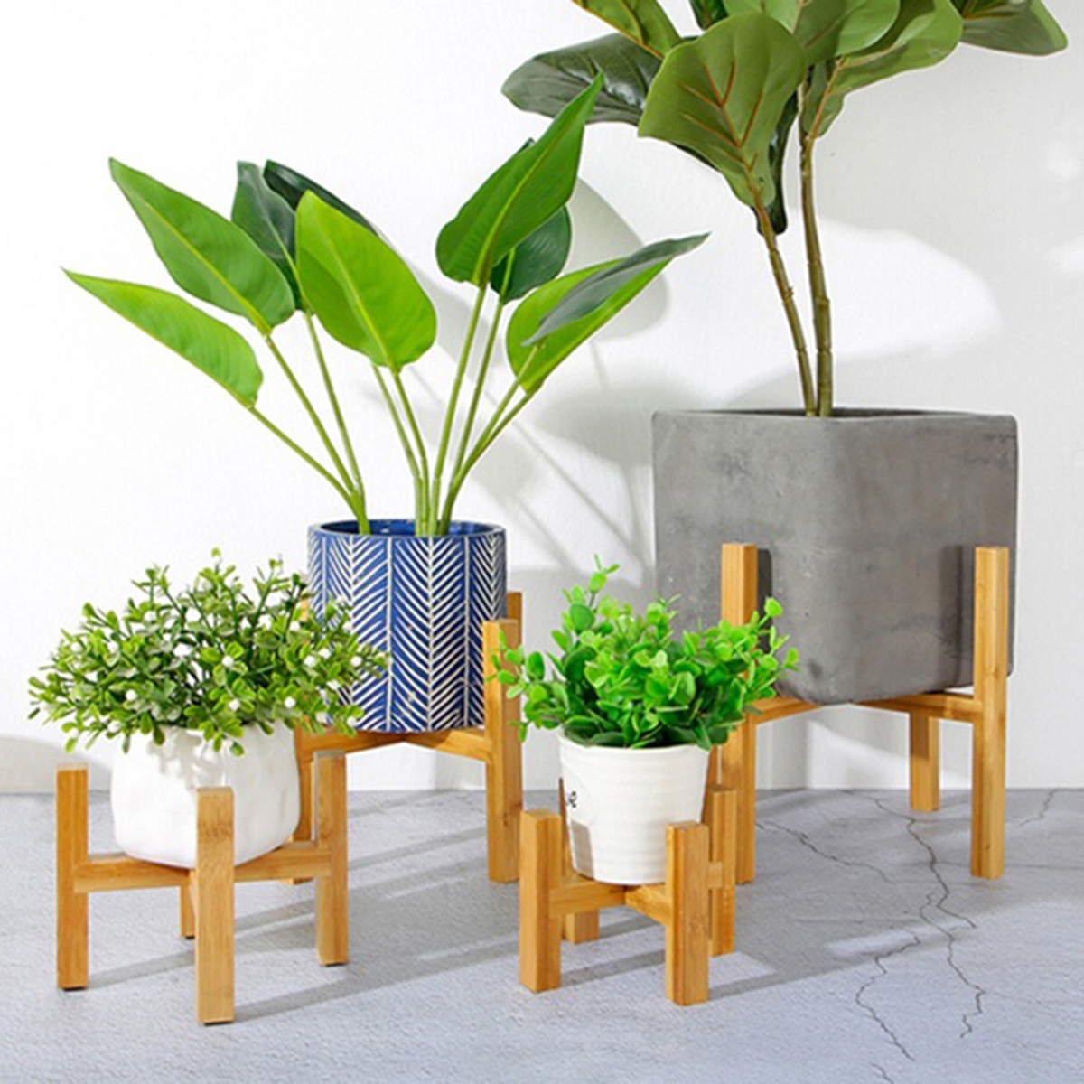 

Potted Plant Stand Mid Century Modern Adjustable Plant Holder for Flower Pot Succulents Flowers or Candles Free Shipping