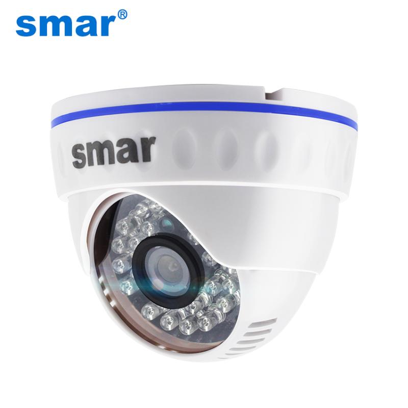 

Smar H.264 Dome IP Camera 1MP 1.3MP 2MP Network Video Camera 24 Infrared LED 10-15M IR Distance Home Security ONVIF POE Optional