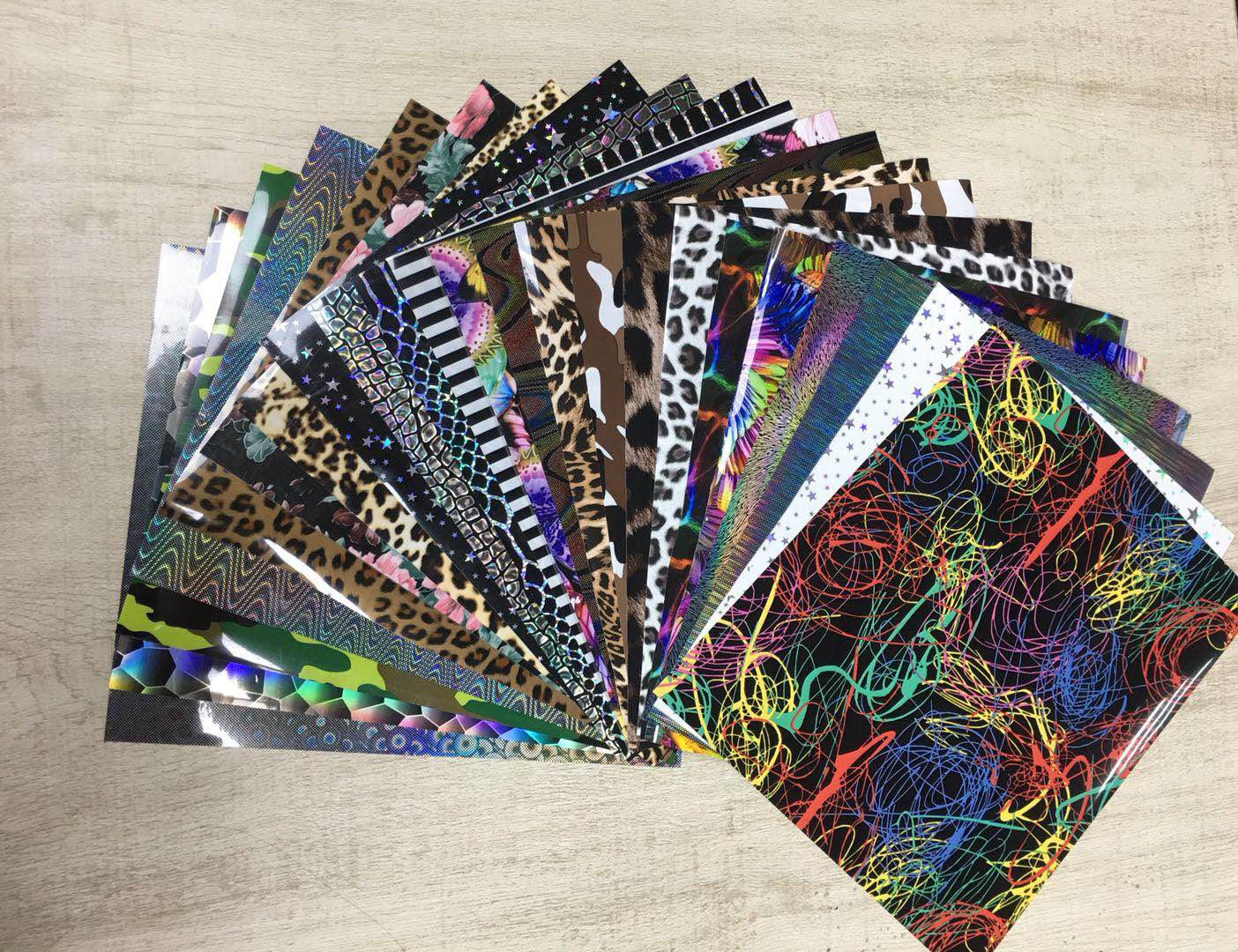 

Free shipping 23 sheets 25cmx21cm Beautiful Color TPU Heat Transfer Vinyl Heat Press Machine HTV Printing DIY cloth