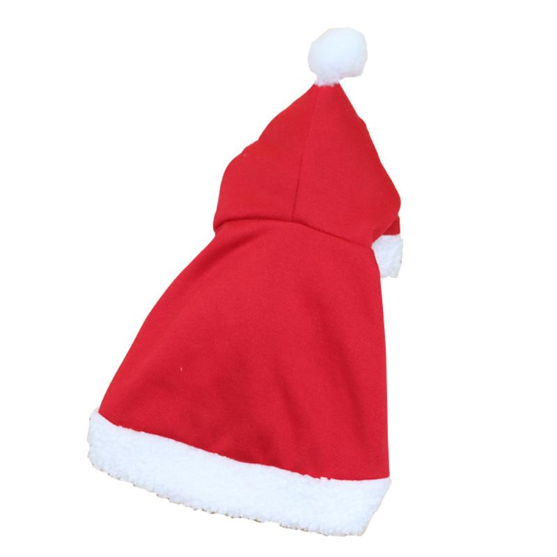 

Pet Christmas Costume Poncho Cape with Hat Santa Claus Cloak for Cats Dogs DNJ998
