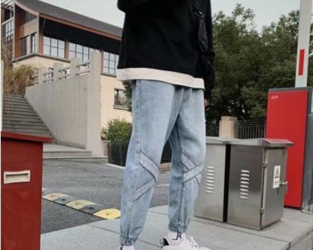 

Jeans men fall new popular spring and Autumn, Blue