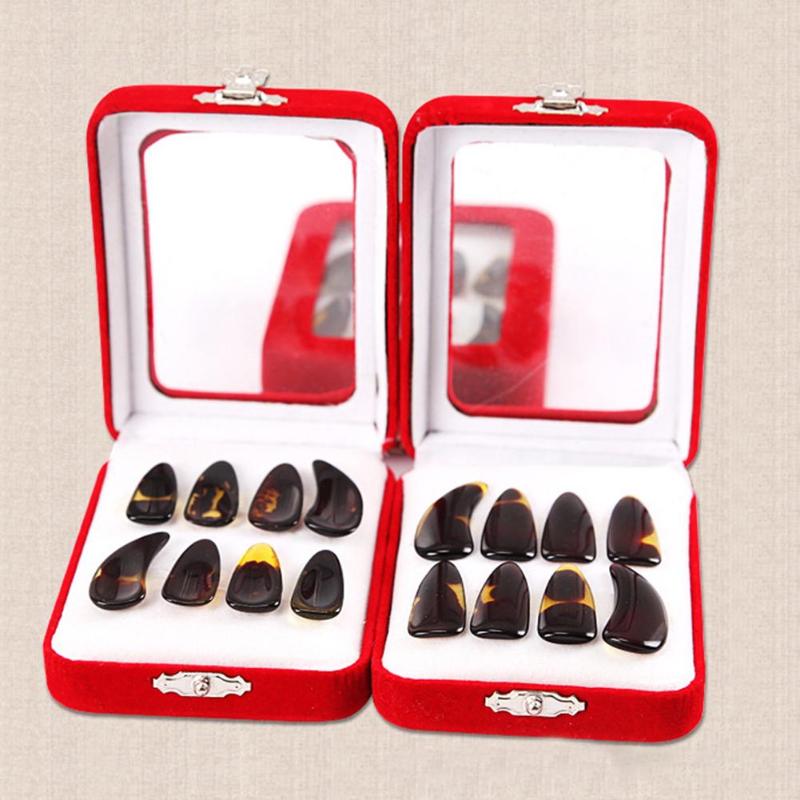 

8Pcs Guzheng Nails Set Chinese Zither Musical Instrument Accessories with Box Comes with a-box for easy carrying and storage