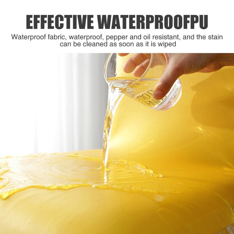 

Chair Cover Wedding Banquet Party Protective Solid Dining Room Elastic Stretch Office PU Leather Waterproof Home Decoration