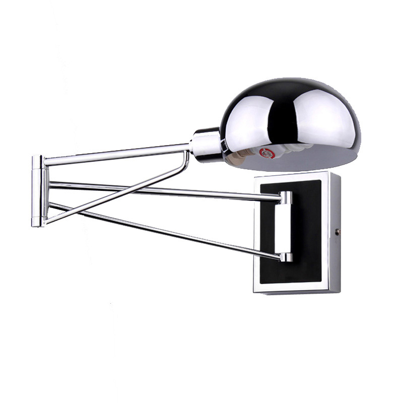 

Modern Simple Home Bedside Lighting Decorate LED Luminaire Creative Folding Iron Swing Long Brush Holder Wall Light