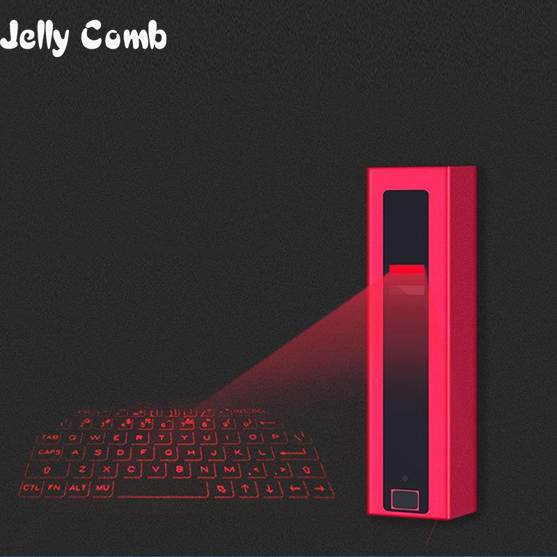 

JellyComb Laser Lipstick Projection Keyboard Bluetooth Mechanical Portable Keyboard Mobile Phone Computer Voice Broadcast